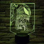 Venom 7 színű 3D led lámpa