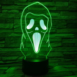Álarc 7 színű 3D led lámpa