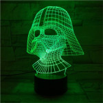 Sötét Nagyúr  7 színű  3D led lámpa
