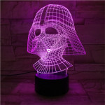 Sötét Nagyúr  7 színű  3D led lámpa