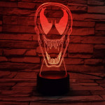 Venom 7 színű 3D led lámpa
