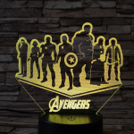 Csapat  3D led lámpa