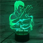 Bruce Lee  7 színű 3D led lámpa