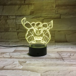 Szuper Ember 7 színű 3D led lámpa