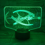 Űrállomás  7 színű 3D led lámpa
