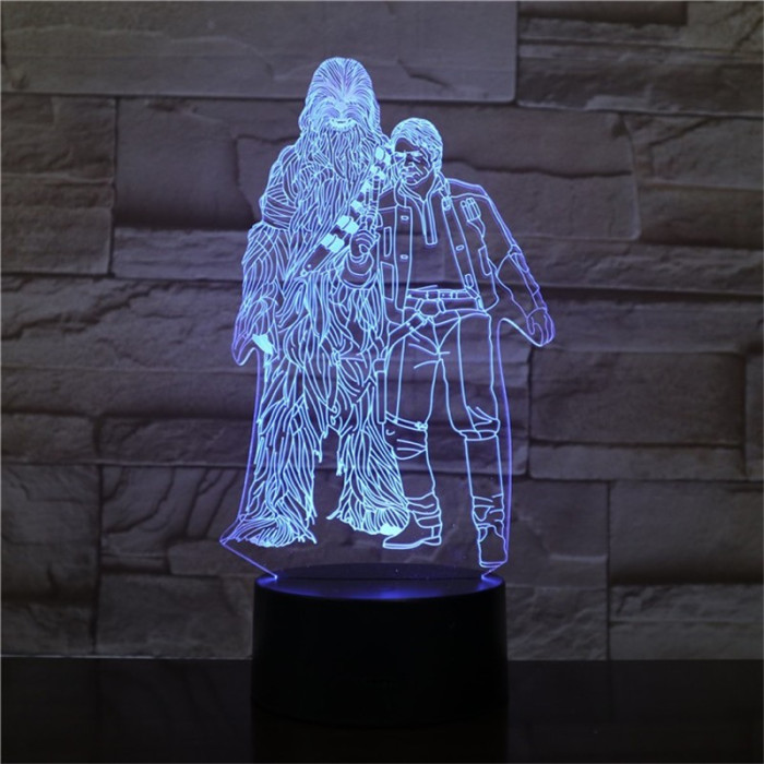 Két Jó barát 3D led lámpa