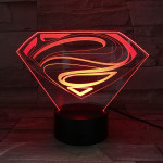 SMan 7 színű 3D led lámpa