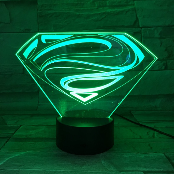 SMan 7 színű 3D led lámpa