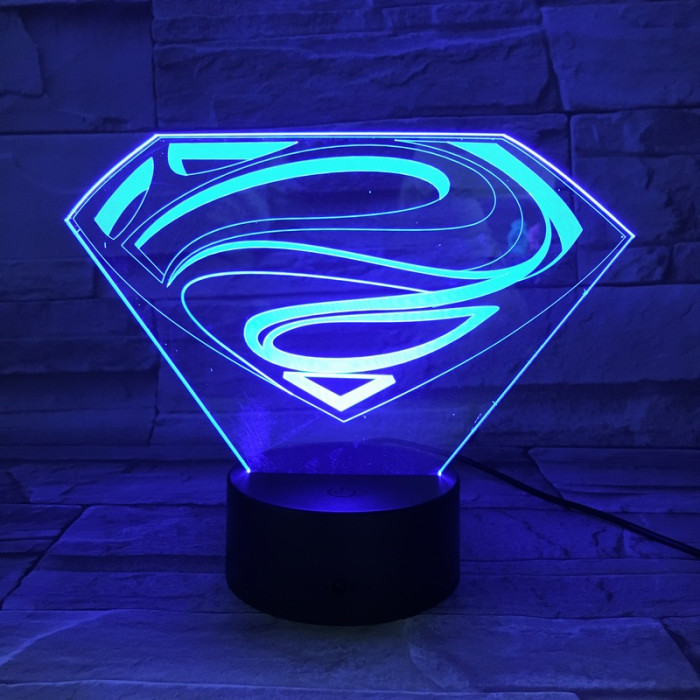 SMan 7 színű 3D led lámpa