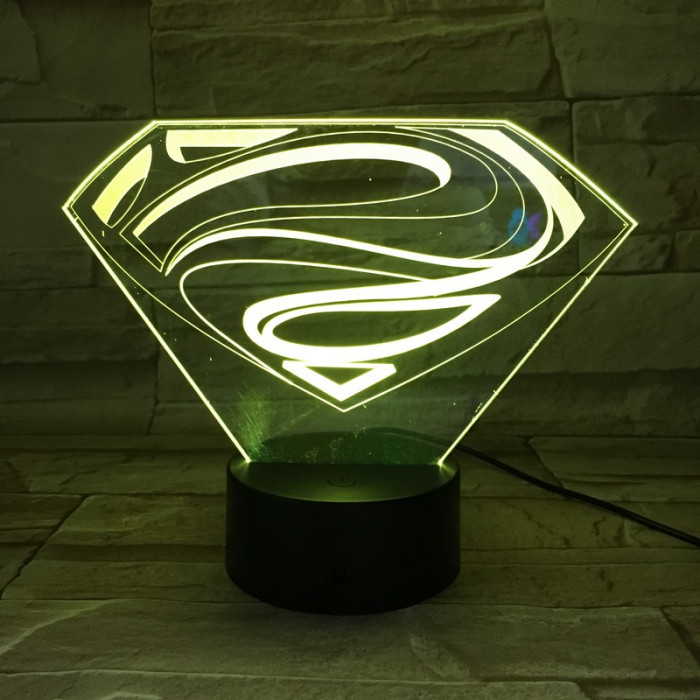 SMan 7 színű 3D led lámpa