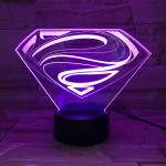 SMan 7 színű 3D led lámpa