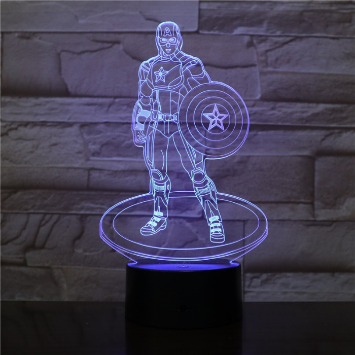 A Kapitány 3D led lámpa