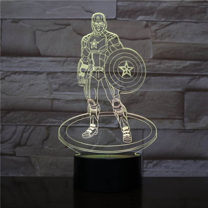 A Kapitány 3D led lámpa