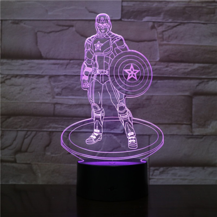 A Kapitány 3D led lámpa