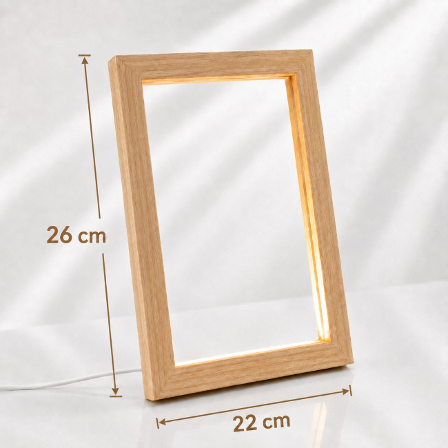 Fa led képkeret 26x22 cm (közepes)