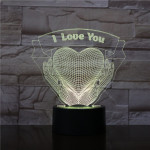 Szív a Kézben 7 színű 3D led lámpa