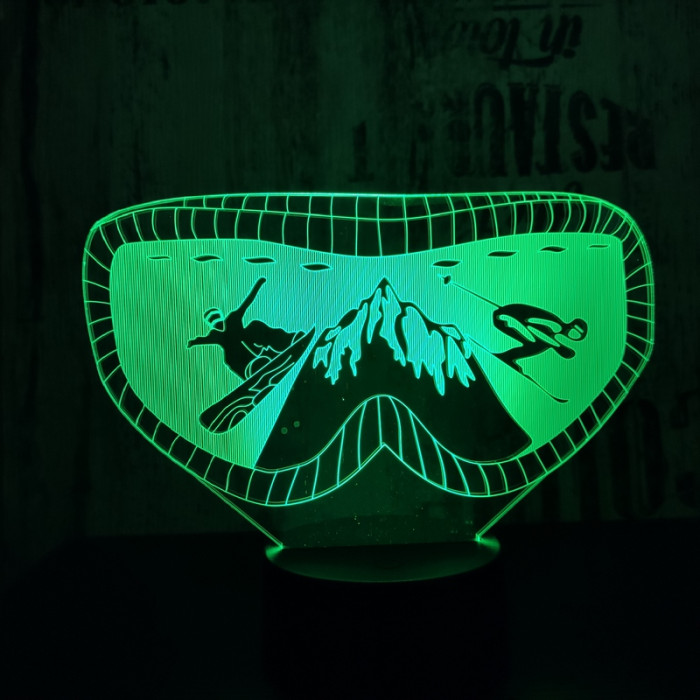 Sí szemüveg 7 színű 3D led lámpa