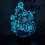 Gyorsasági motor 2 3D led lámpa