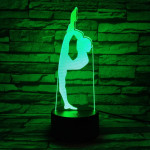 Tornász lány 7 színű 3D led lámpa