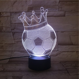 Focikirály 7 színű 3D led lámpa