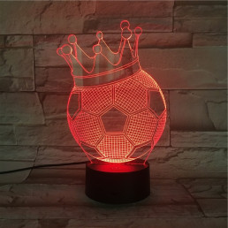 Focikirály 7 színű 3D led lámpa