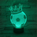 Focikirály 7 színű 3D led lámpa