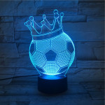Focikirály 7 színű 3D led lámpa