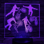 Kerékpár 7 színű 3D led lámpa