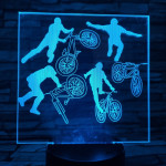 Kerékpár 7 színű 3D led lámpa