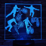 Kerékpár 7 színű 3D led lámpa