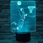 Kosaras 7 színű  3D led lámpa