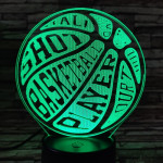 Kosárlabda Játék 7 színű  3D led lámpa