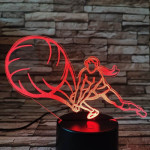 Röplabda játék 7 színű 3D led lámpa