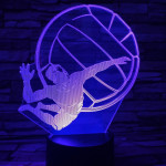 Röplabda szerva 3D led lámpa