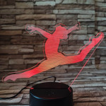 Női torna 7 színű 3D led lámpa