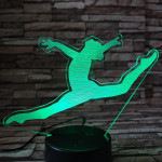 Női torna 7 színű 3D led lámpa