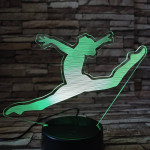 Női torna 7 színű 3D led lámpa