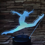 Női torna 7 színű 3D led lámpa