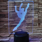 Tornász 7 színű 3D led lámpa