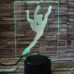 Tornász 7 színű 3D led lámpa