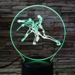 Kardozó-párbajtőr 7 színű  3D led lámpa