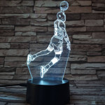Kosaras  7 színű  3D led lámpa