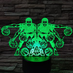 Kosárlabda vezetése  7 színű  3D led lámpa