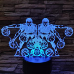 Kosárlabda vezetése  7 színű  3D led lámpa