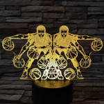 Kosárlabda vezetése  7 színű  3D led lámpa