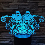 Kosárlabda vezetése  7 színű  3D led lámpa