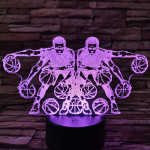 Kosárlabda vezetése  7 színű  3D led lámpa