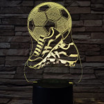 Foci cipő 7 színű 3D led lámpa