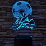 Foci cipő 7 színű 3D led lámpa