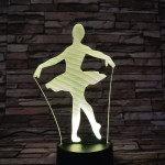 Balettos lány 3D led lámpa